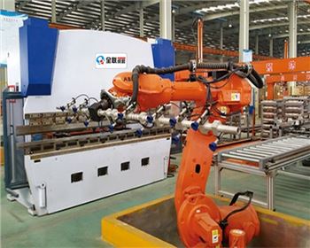 西(xī)安數(shù)控折(shé)彎機自動上下料機器人(rén)自動化生産線(xiàn)